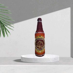 Handmade Decorative Bottle with Lord Ganesha Symbo