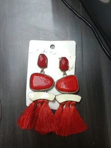 Red Stone Earrings