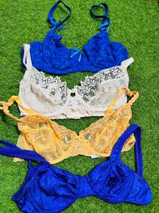 34 Size Net Bra Non Padded