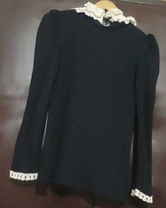 Black Winter Top For Girl Or Woman 30 Bust