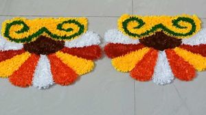Flower Rangoli Mat