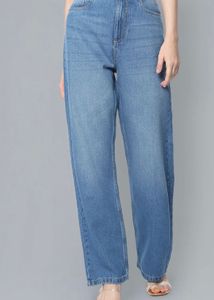 Wide Leg Denim Jeans - straight fit