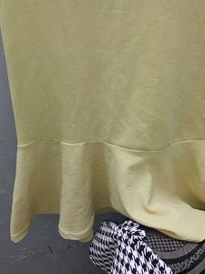 Yellow Bodycon Frill Dress