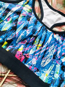 Abstract Print Sports Bra