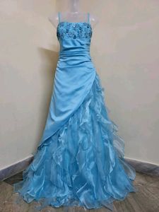 Elegant Blue Ethnic Gown