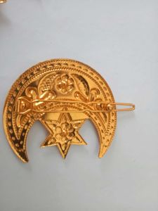 Gold Moon Star Hair Clips Nepali