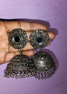 Black Metal Jhumka