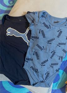 Set Of 2 Original Puma Baby Onesie