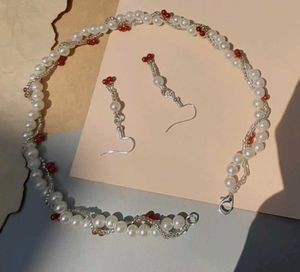 2 in 1🤌| Pearl Necklace Set 💗