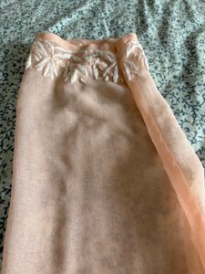 Peach Chikankari Kurti