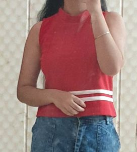 Red Casual Top