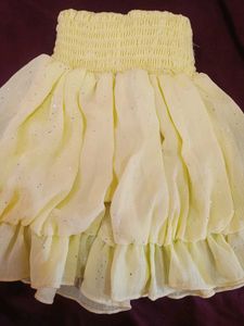 Yellow Ruffled Dress