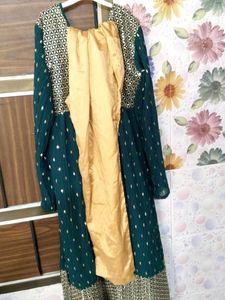 Teal Embellished Maxi Dress