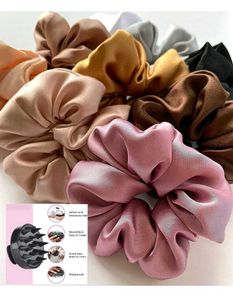 Satin Scrunchie Set of 3+ free scalp massager
