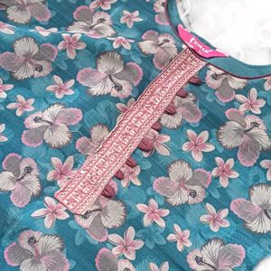 Floral Print Kurta