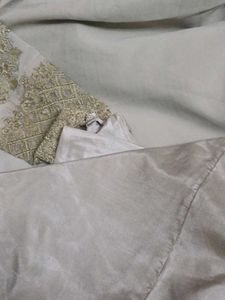 Brand New Grey stiched churidaar suit