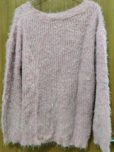 Pink Fuzzy Knit Sweater