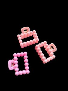 Pink Bubble Hair Clips