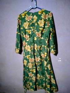 Floral Green Dress