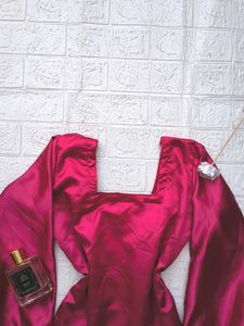 Corset Back Satin Kurti🫶🏻