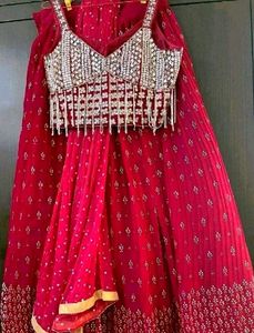 Pink Embellished Lehenga Choli