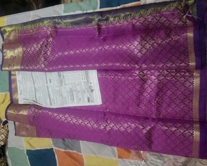 Elegant Purple Kanjeevaram Saree