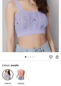 Cute Lavender Crop Top