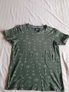 Printed Green T-Shirt