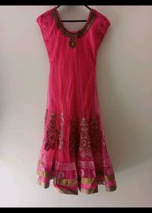Pink Embroidered Kurta Set