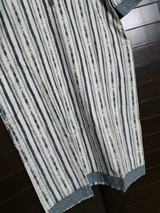 Women Grey Striped Cotton Kurta