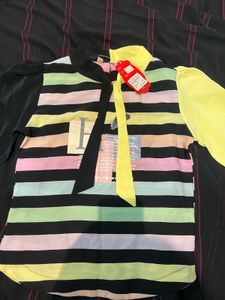 Striped Top with Unique Design