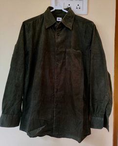 Exclusive Unisex Olive Green Corduroy Shirt 💚