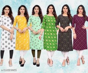 Women Printed Crepe Kurti