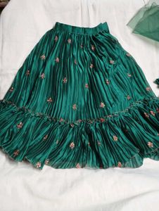 Emerald Green Lehenga Choli Set