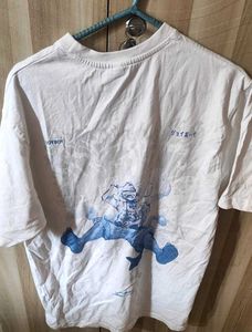 White Graphic Print T-Shirt