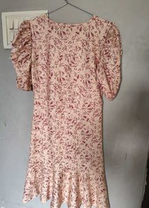 Floral Puff Sleeve Mini Dress❤️✨