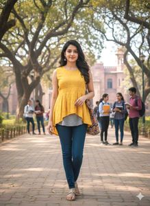 Yellow Sleeveless Top