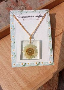 Resin Flower Pendant