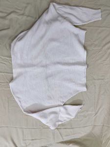 Comfy White Knit Sweater
