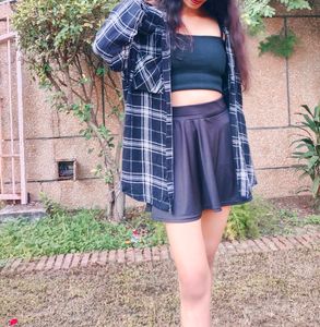 Free Delivery Black Check Shirt