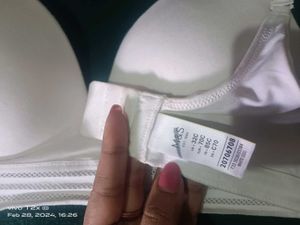 Comfortable White Bra By Marks &amp; Spencer