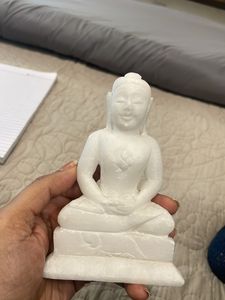 Pure White Marble Statue Of Buddha