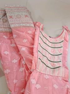 Pink Embroidered Kurta Set