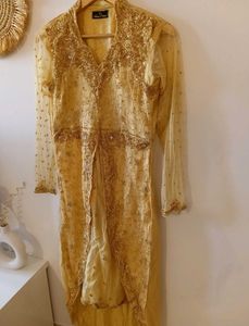 Gold Embellished Ethnic Kurta