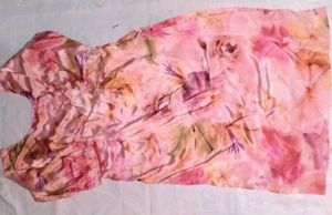 Satin Suits Flower With Dupatta Set