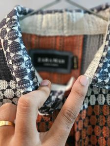 Zara Store Crochet Shirt