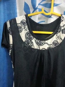 Black &amp; White Patterned Top