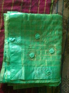 Elegant Green Saree