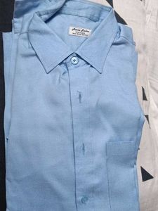 Vintage Light Blue Button-Down Shirt