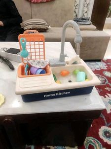 Pretend  Kids Live Water Sink